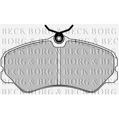 Zdjęcie Zestaw klocków hamulcowych, hamulce tarczowe BORG & BECK BBP1125