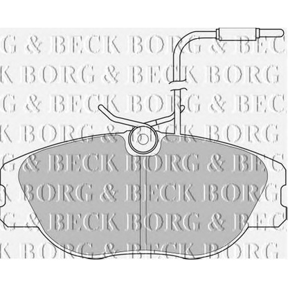Photo Kit de plaquettes de frein, frein à disque BORG & BECK BBP1134