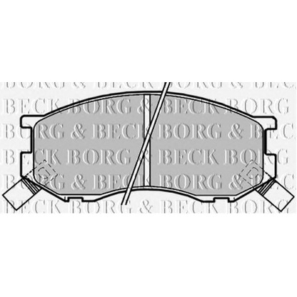 Photo Brake Pad Set, disc brake BORG & BECK BBP1190