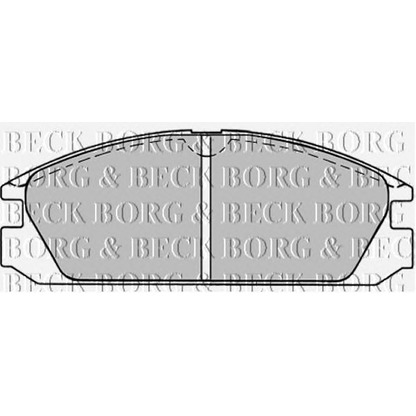 Zdjęcie Zestaw klocków hamulcowych, hamulce tarczowe BORG & BECK BBP1222