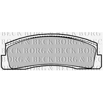 Фото Комплект тормозных колодок, дисковый тормоз BORG & BECK BBP1294