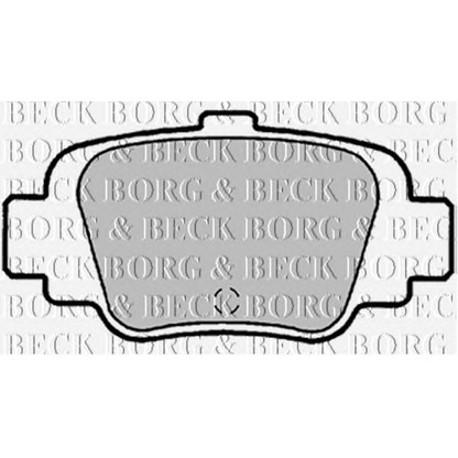 Photo Brake Pad Set, disc brake BORG & BECK BBP1339