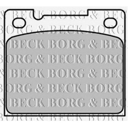 Zdjęcie Zestaw klocków hamulcowych, hamulce tarczowe BORG & BECK BBP1347