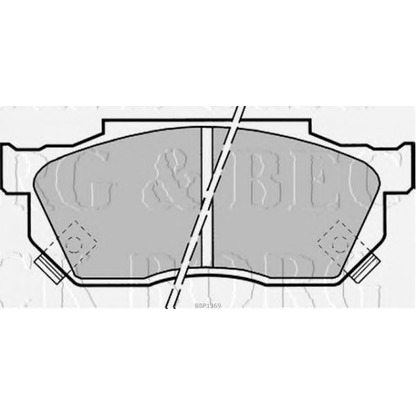 Photo Brake Shoe Set BORG & BECK BBP1369