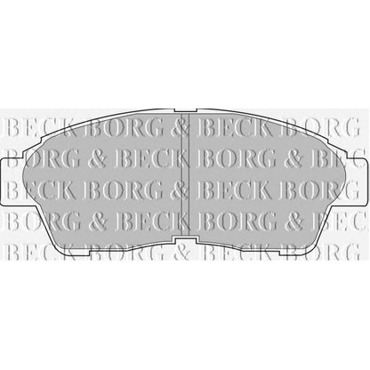 Photo Brake Pad Set, disc brake BORG & BECK BBP1502