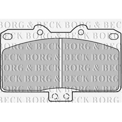 Фото Комплект тормозных колодок, дисковый тормоз BORG & BECK BBP1574