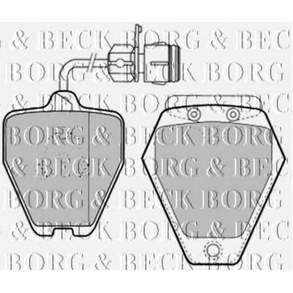 Zdjęcie Zestaw klocków hamulcowych, hamulce tarczowe BORG & BECK BBP1577