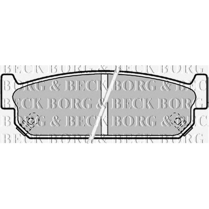 Photo Brake Pad Set, disc brake BORG & BECK BBP1599