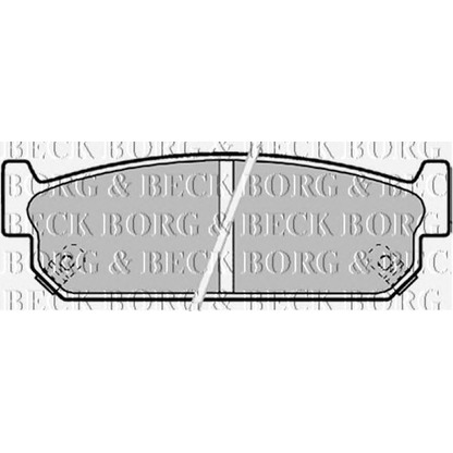 Фото Комплект тормозных колодок, дисковый тормоз BORG & BECK BBP1599