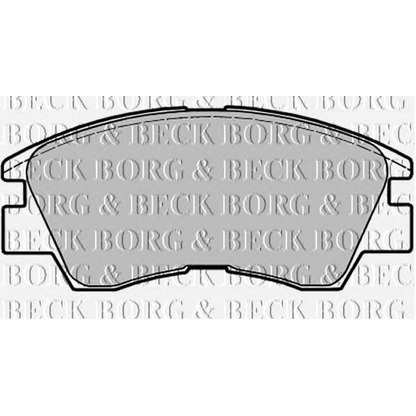 Zdjęcie Zestaw klocków hamulcowych, hamulce tarczowe BORG & BECK BBP1671