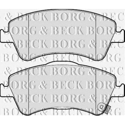 Photo Brake Pad Set, disc brake BORG & BECK BBP2050