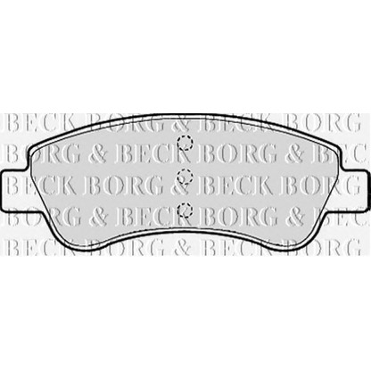 Фото Комплект тормозных колодок, дисковый тормоз BORG & BECK BBP2131