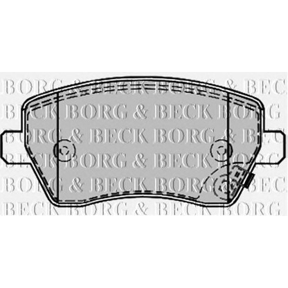 Photo Brake Pad Set, disc brake BORG & BECK BBP2169