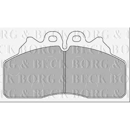 Photo Kit de plaquettes de frein, frein à disque BORG & BECK BBP2435