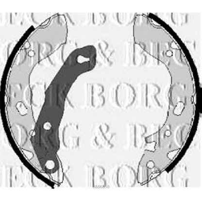 Photo Brake Shoe Set BORG & BECK BBS6050