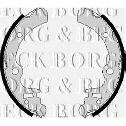 Photo Brake Shoe Set BORG & BECK BBS6121