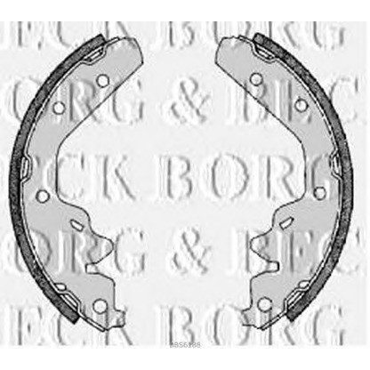 Photo Brake Shoe Set BORG & BECK BBS6188