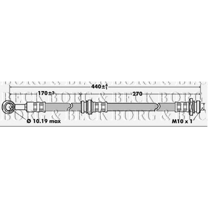 Photo Brake Hose BORG & BECK BBH7523