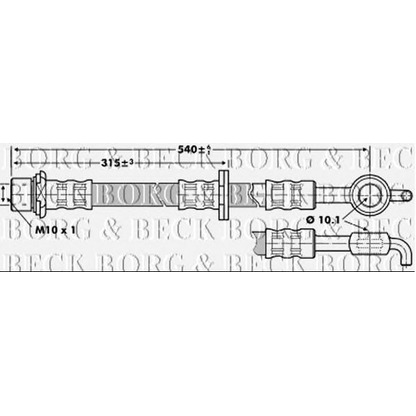 Foto Flessibile del freno BORG & BECK BBH6862