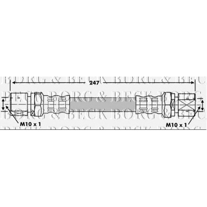 Photo Flexible de frein BORG & BECK BBH6944