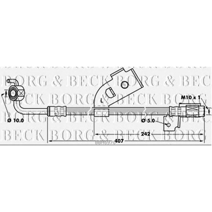 Фото Тормозной шланг BORG & BECK BBH6970