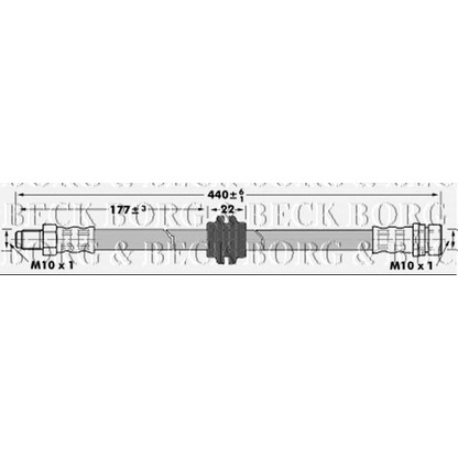 Foto Tubo flexible de frenos BORG & BECK BBH6977