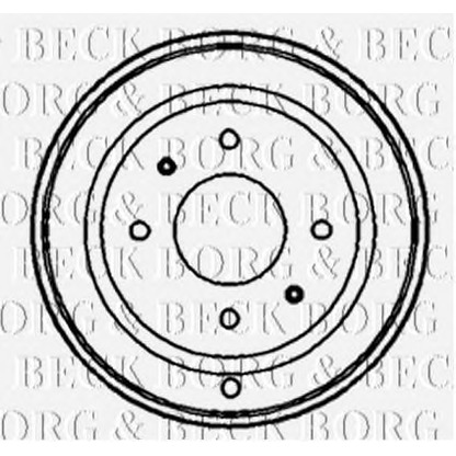 Photo Brake Drum BORG & BECK BBR7131