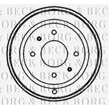 Foto Bremstrommel BORG & BECK BBR7132