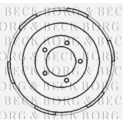 Photo Brake Drum BORG & BECK BBR7185