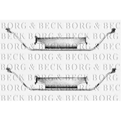 Photo Accessory Kit, brake pad BORG & BECK BBK1011