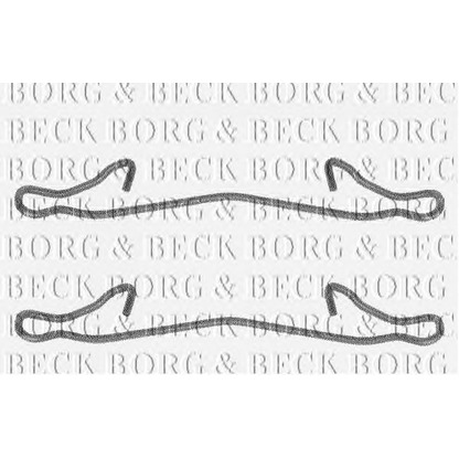 Photo Kit d'accessoires, plaquette de frein BORG & BECK BBK1036