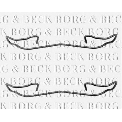 Photo Accessory Kit, brake pad BORG & BECK BBK1039