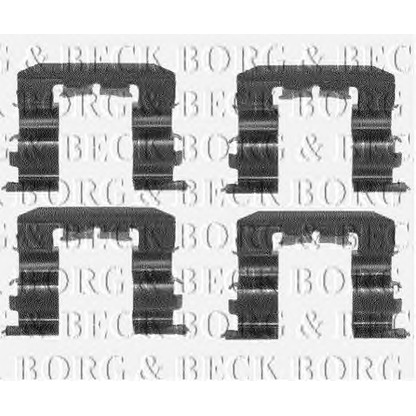 Фото Комплектующие, тормозные колодки BORG & BECK BBK1108