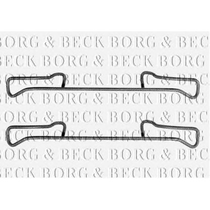 Photo Accessory Kit, brake pad BORG & BECK BBK1178