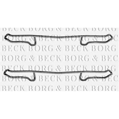 Photo Kit d'accessoires, plaquette de frein BORG & BECK BBK1179