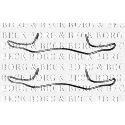 Photo Kit d'accessoires, plaquette de frein BORG & BECK BBK1180
