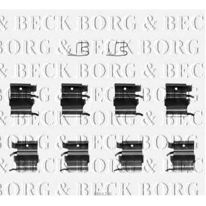 Photo Kit d'accessoires, plaquette de frein BORG & BECK BBK1205
