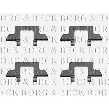 Фото Комплектующие, тормозные колодки BORG & BECK BBK1220