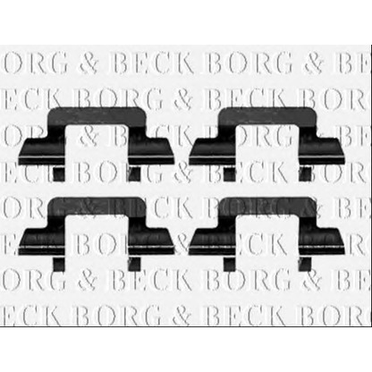 Photo Kit d'accessoires, plaquette de frein BORG & BECK BBK1221