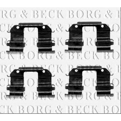 Photo Accessory Kit, brake pad BORG & BECK BBK1233