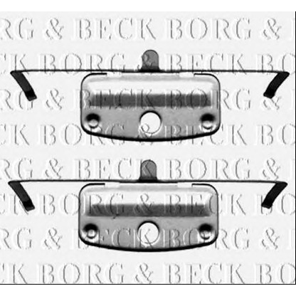 Photo Accessory Kit, brake pad BORG & BECK BBK1236