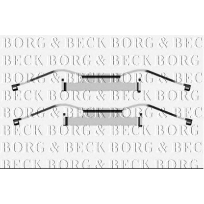 Foto Zubehörsatz, Bremsbelag BORG & BECK BBK1280