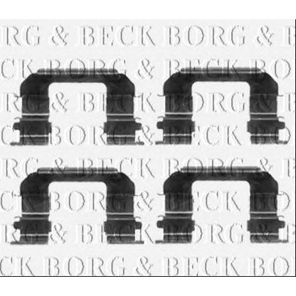 Фото Комплектующие, тормозные колодки BORG & BECK BBK1367