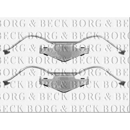 Photo Accessory Kit, disc brake pads BORG & BECK BBK1402