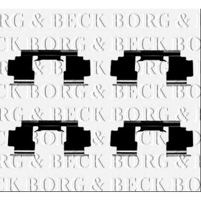 Photo Kit d'accessoires, plaquette de frein BORG & BECK BBK1436