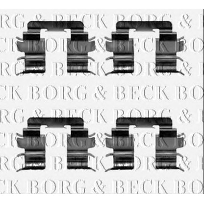 Foto Zubehörsatz, Bremsbelag BORG & BECK BBK1453