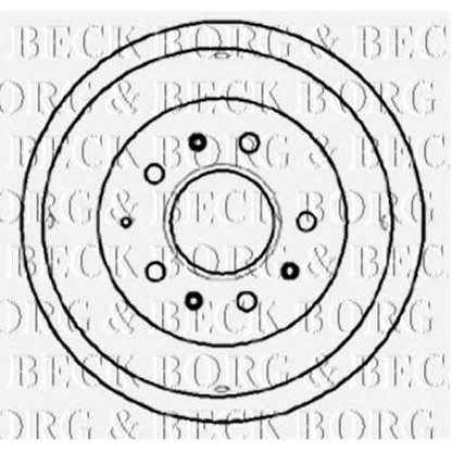 Photo Brake Drum BORG & BECK BBR7031