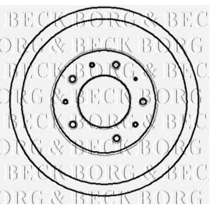 Photo Brake Drum BORG & BECK BBR7032