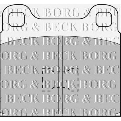 Photo Brake Pad Set, disc brake BORG & BECK BBP1001