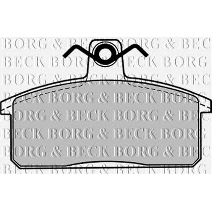 Фото Комплект тормозных колодок, дисковый тормоз BORG & BECK BBP1017